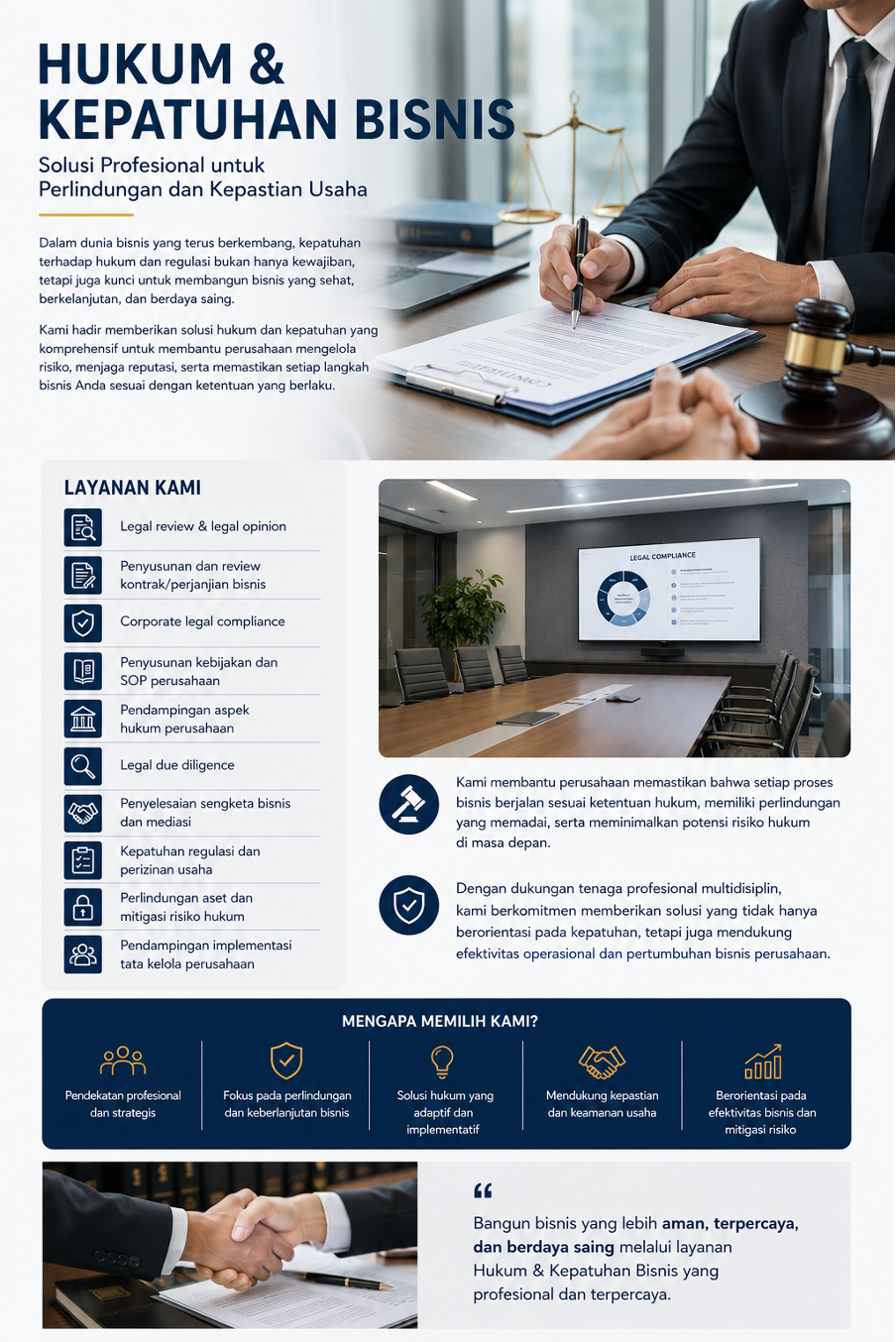 HUKUM & KEPATUHAN BISNIS